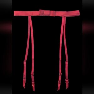 Victoria’s Secret BNWT adjustable satin red bow GARTER BELT!